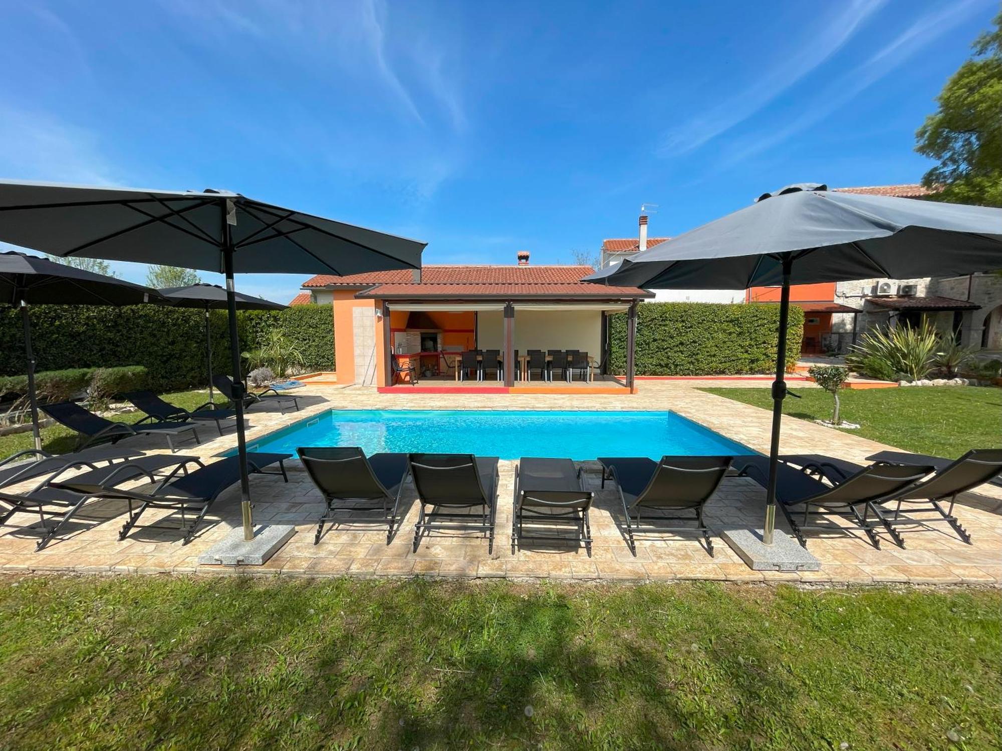 Villa Antonci-18, Pool, 3 Houses, Jacuzzi, Private Territory Antonci (Porec) Exterior foto
